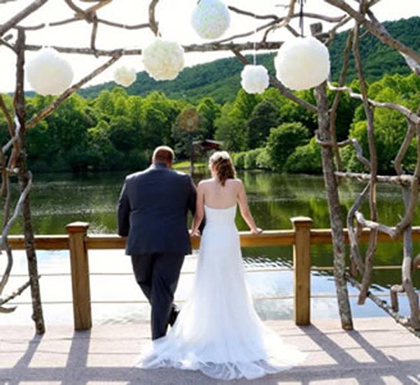 Bride and groom By The Lake