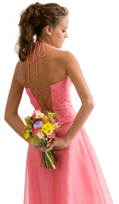 Event Bridesmaid In Pink Dress